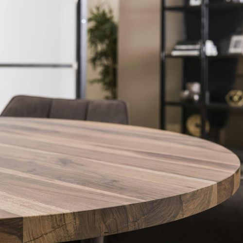 Table à Manger Ronde En Bois D 120 Cm Halifax