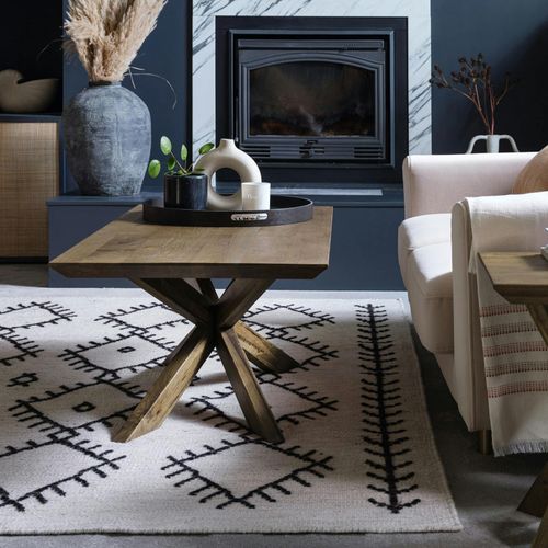Table Basse Moderne En Chêne 120 Cm Manhattan