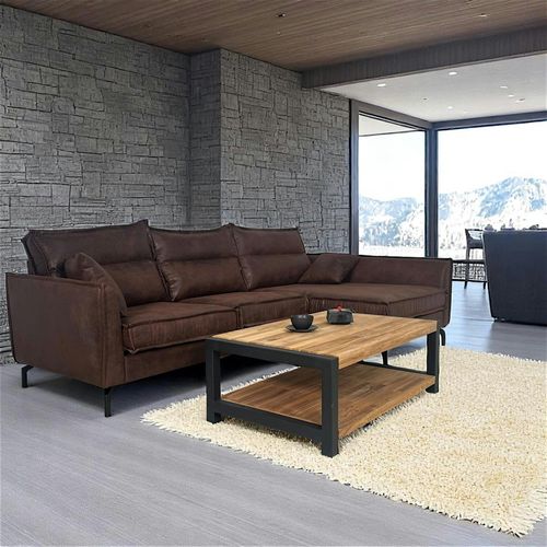 Table Basse Double Plateau En Chêne Huilé Ferscott 2