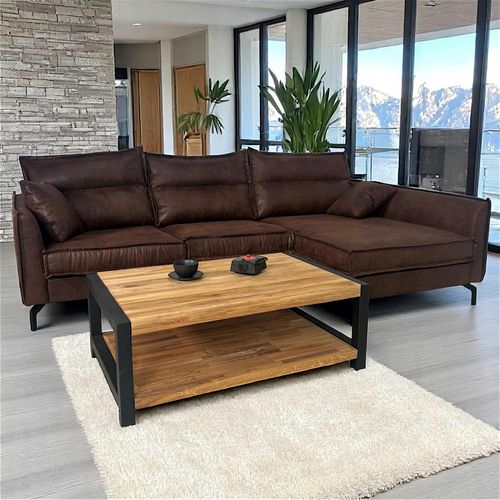 Table Basse Double Plateau En Chêne Huilé Ferscott 2