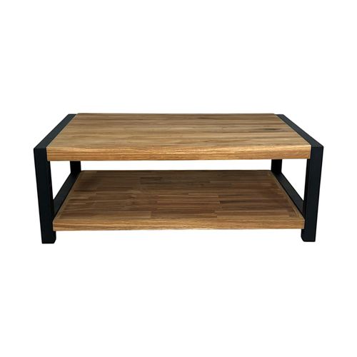 Table Basse Double Plateau En Chêne Huilé Ferscott 2