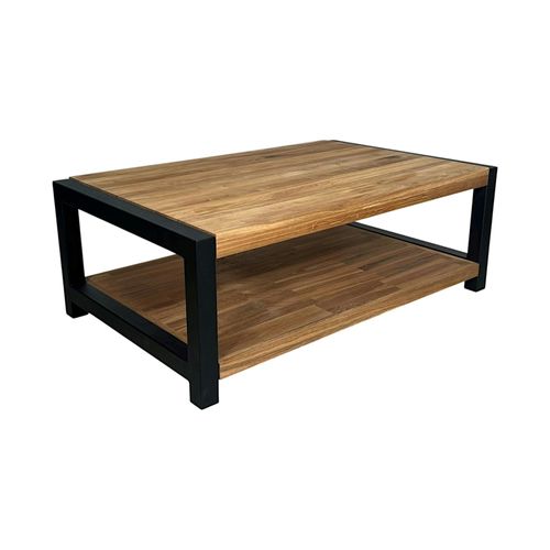 Table Basse Double Plateau En Chêne Huilé Ferscott 2