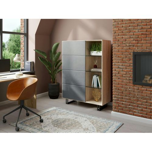 Buffet Haut En Chêne Blanc Zonza