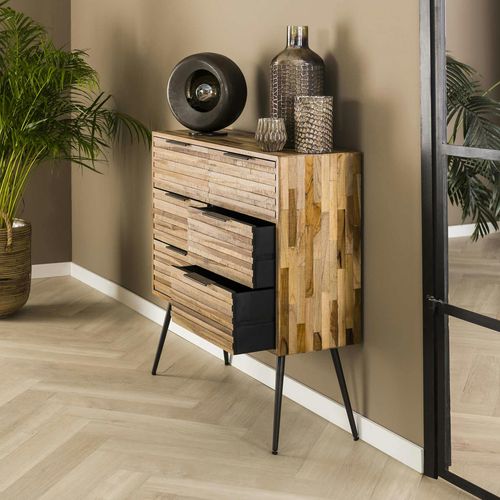 Commode Moderne En Bois De Teck Recyclé Java
