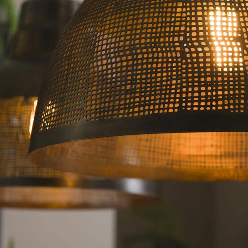 Suspension Vintage Avec Tressage Métallique Ralf