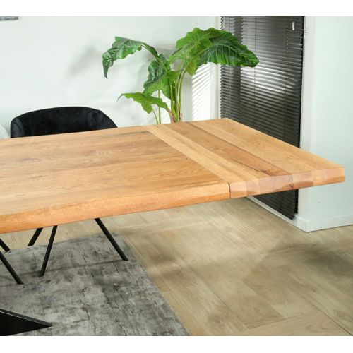 Rallonge Pour Les Tables En Chêne Huilé Bords Naturels 300 Cm Palerme (50 Cm)