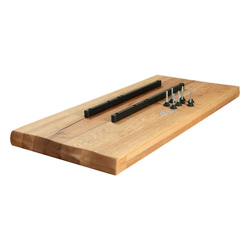 Rallonge Pour Les Tables En Chêne Huilé Bords Naturels 300 Cm Palerme (50 Cm)