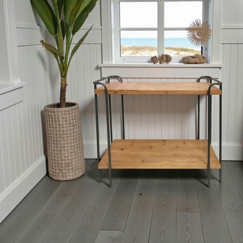 Console 2 Niveau En Bois Clair Atelier