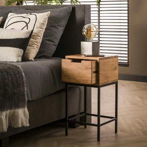 Petite Table De Chevet En Bois 1 Tiroir Melbourne