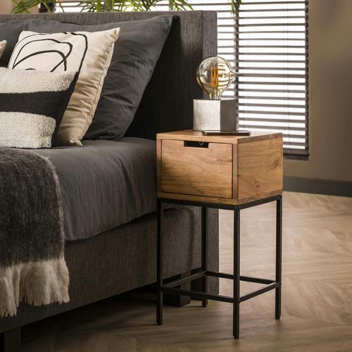 Petite Table De Chevet En Bois 1 Tiroir Melbourne