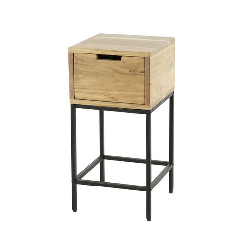 Petite Table De Chevet En Bois 1 Tiroir Melbourne