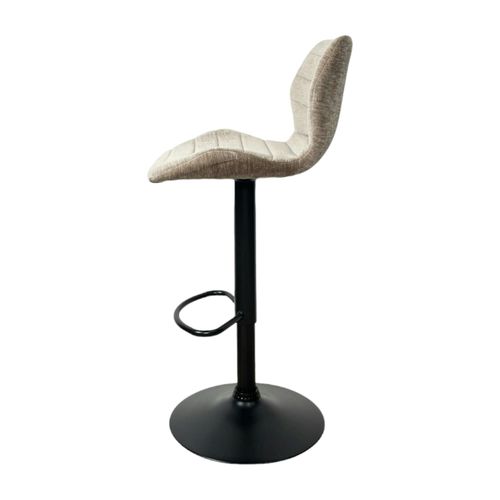 Chaise De Bar Moderne En Velours Taupe Réglable En Hauteur (lot De 2) Palerme