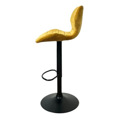 Chaise De Bar Moderne En Velours Doré Réglable En Hauteur (lot De 2) Palerme