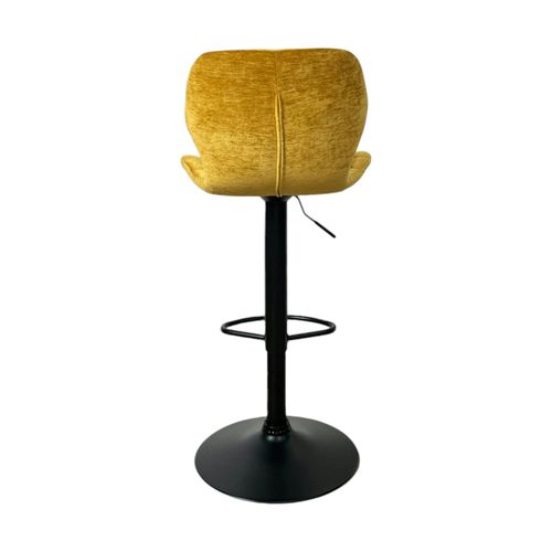 Chaise De Bar Moderne En Velours Doré Réglable En Hauteur (lot De 2) Palerme