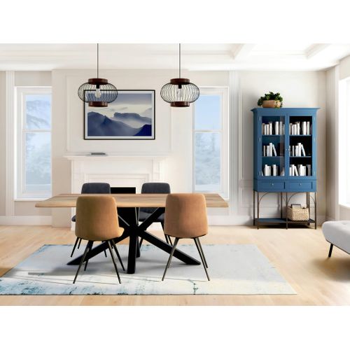 Table Extensible En Chêne Huilé Bords Naturels 180 X 90 Cm Etna