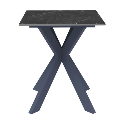 Bout De Canapé Design En Céramique Noire Marbrée Ottawa