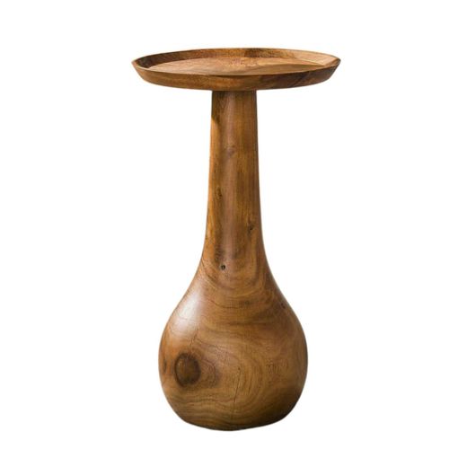 Bout De Canapé Rond Forme Organique En Bois D'acacia Massif Melbourne