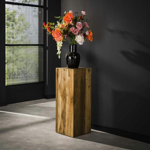 Sellette En Bois De Teck Recyclé Forme Carrée 85 Cm