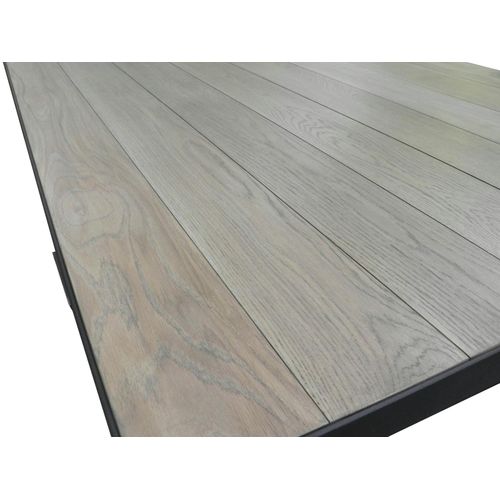 Table D'appoint Bout De Canapé Chêne Massif Métal Soomaa Réf 30020861