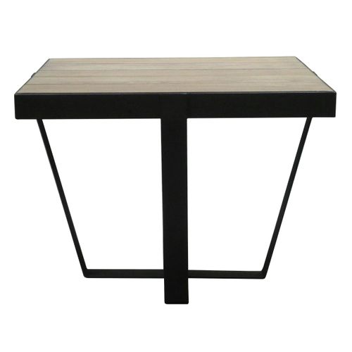 Table D'appoint Bout De Canapé Chêne Massif Métal Soomaa Réf 30020861