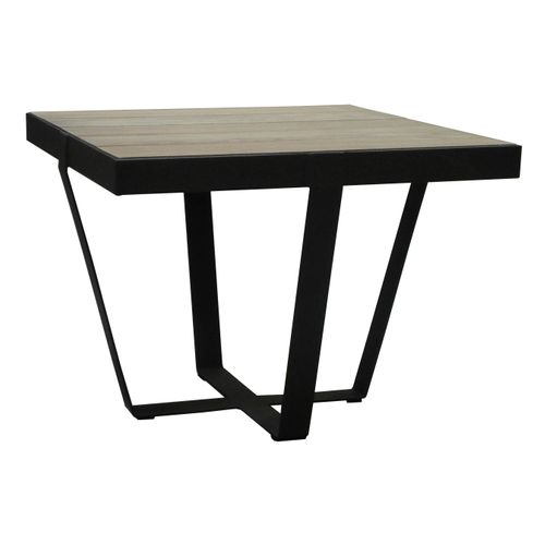 Table D'appoint Bout De Canapé Chêne Massif Métal Soomaa Réf 30020861