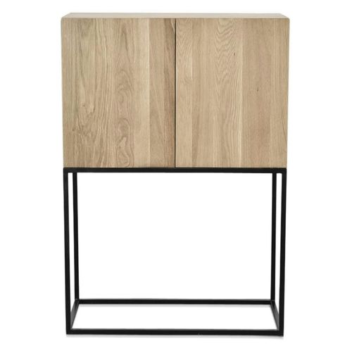 Buffet Haut 2 Portes Chêne Massif Métal Soomaa Réf 30020868