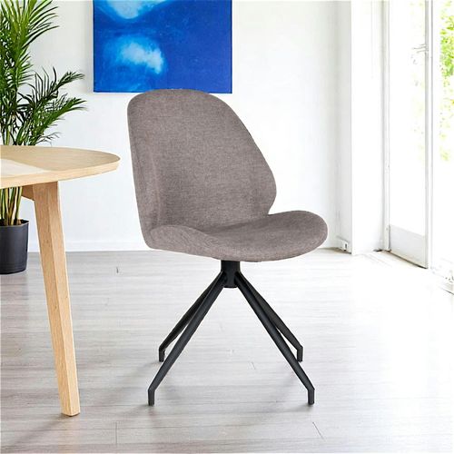 Chaise Pivotante Gris Minéral (lot De 2) Berlin