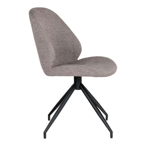 Chaise Pivotante Gris Minéral (lot De 2) Berlin