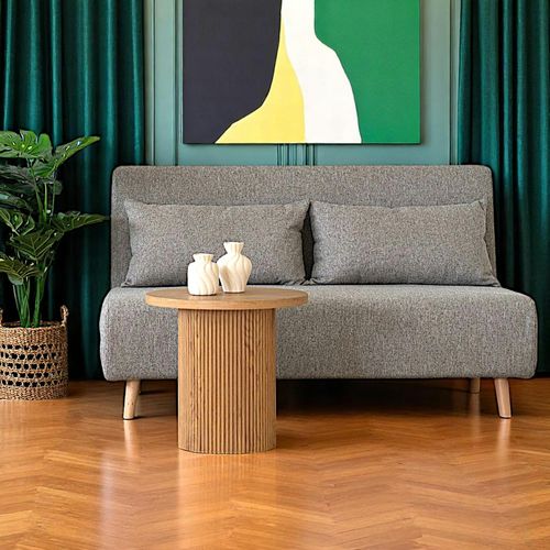 Canapé Lit 2 Places Gris Berlin