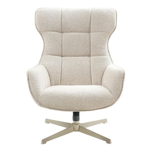 Fauteuil Pivotant Confort, Couleur Blanc Naturel Berlin