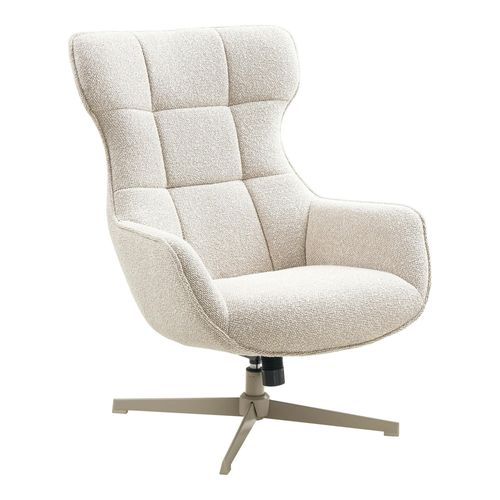 Fauteuil Pivotant Confort, Couleur Blanc Naturel Berlin
