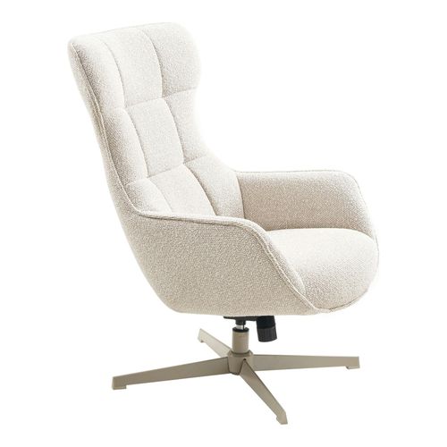 Fauteuil Pivotant Confort, Couleur Blanc Naturel Berlin