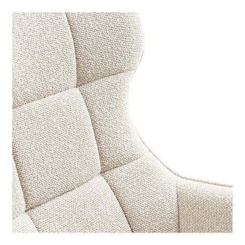 Fauteuil Pivotant Confort, Couleur Blanc Naturel Berlin