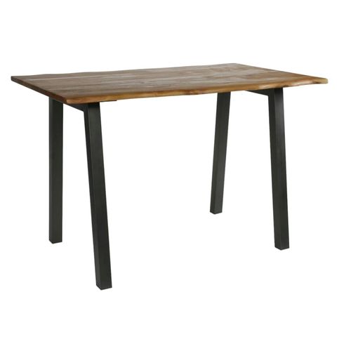 Table Haute Bois D'acacia Métal 147 Melbourne