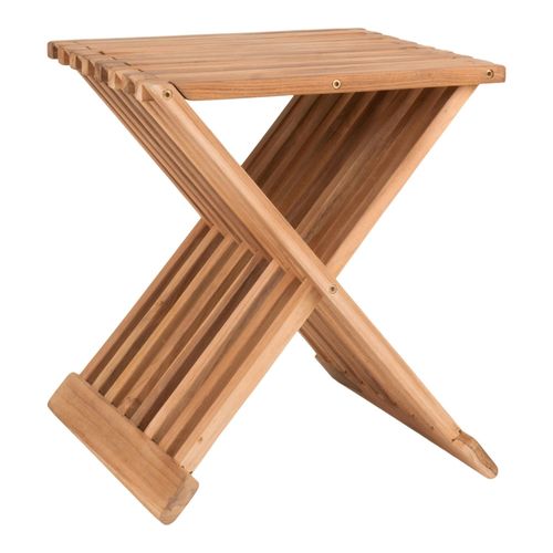 Tabouret En Bois De Teck Mendoza