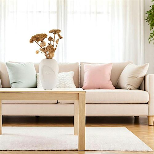 Vase Décoratif En Céramique Motif Visage