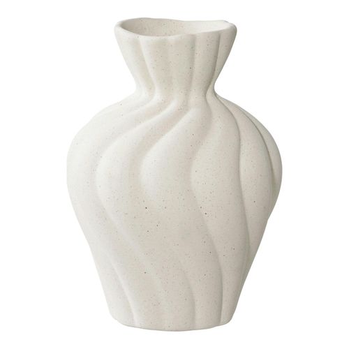 Vase Corolle En Céramique Blanche (ensemble De 2)
