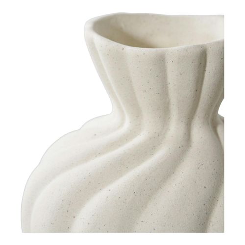 Vase Corolle En Céramique Blanche (ensemble De 2)