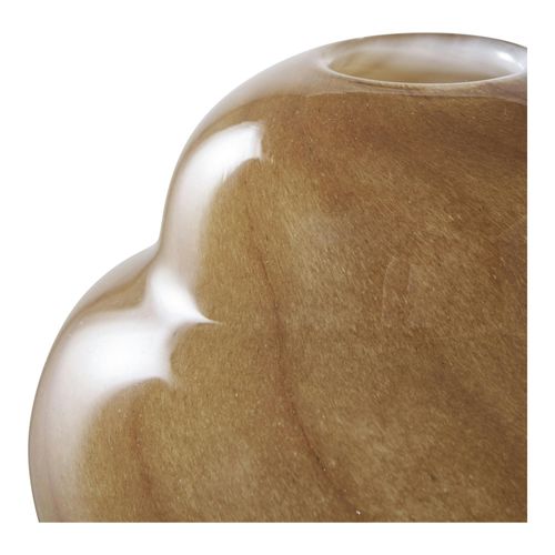 Vase Vintage Marron Forme Ronde