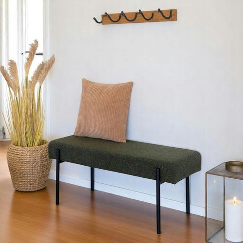 Banc D'entrée Vert Foncé En Bouclette, Style Moderne Bruges