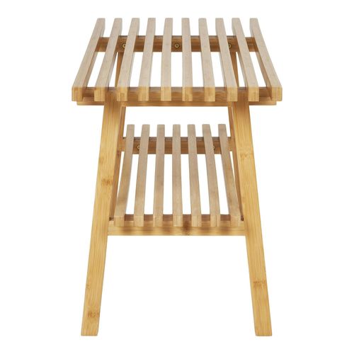 Banc En Bambou Avec 2 Plateaux, Pour Sdb Ou Entrée Bruges