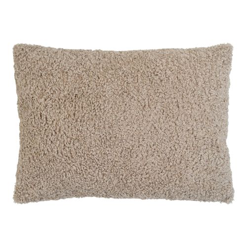 Coussin Rectangulaire Beige En Bouclette Bruges