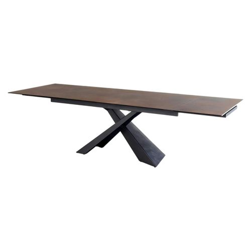 Table Extensible En Céramique Effet Rouille 180-280 Cm Lombardie