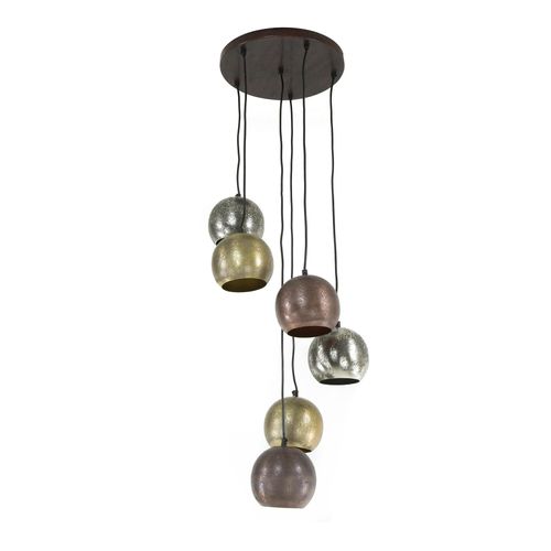 Luminaire Vintage 6 Lampes Globes En Verre Ralf