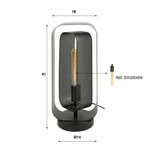 Lampe Industrielle à Double Cadre Ralf