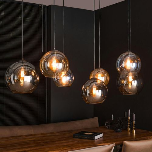 Suspension Globe 7 Lampes Multicolores Nova