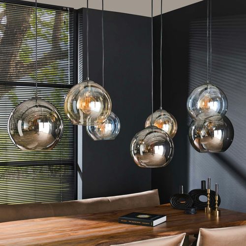 Suspension Globe 7 Lampes Multicolores Nova