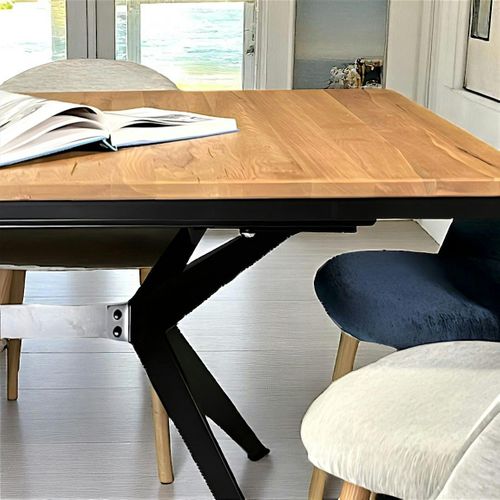 Table Rectangulaire Extensible En Chêne Huilé 180 Cm Palerme