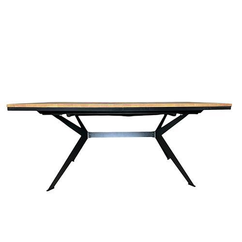 Table Rectangulaire Extensible En Chêne Huilé 180 Cm Palerme