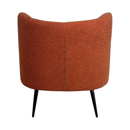 Fauteuil Tissu Terracotta Bouclé Malmoe